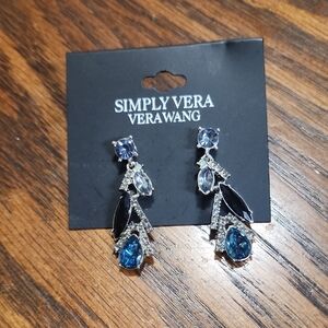 Simply Vera Vera Wang Silver and Blue Dangle Earrings